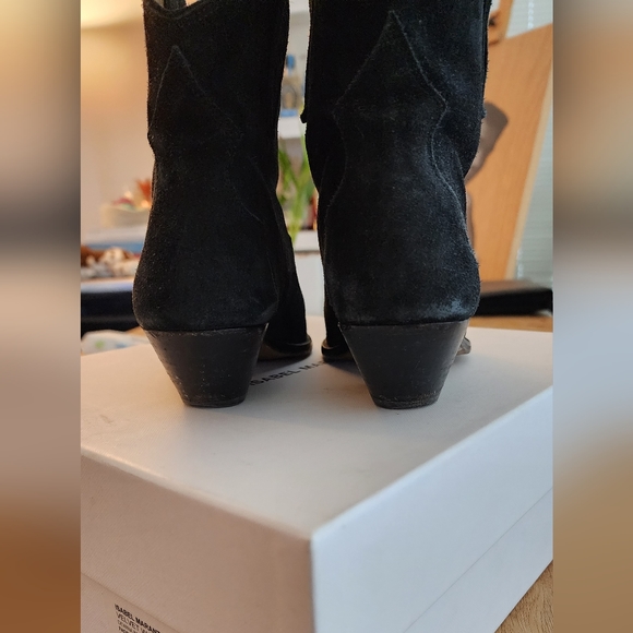 Isabel Marant Suede Faded Black Dewina Boot - Picture 3 of 8